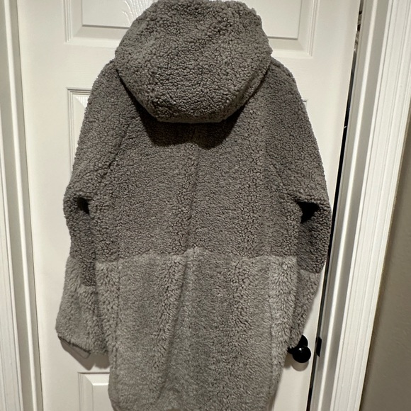 NWT J. Crew Mixed Sherpa Teddy Hooded Coat/Jacket - Picture 3 of 7